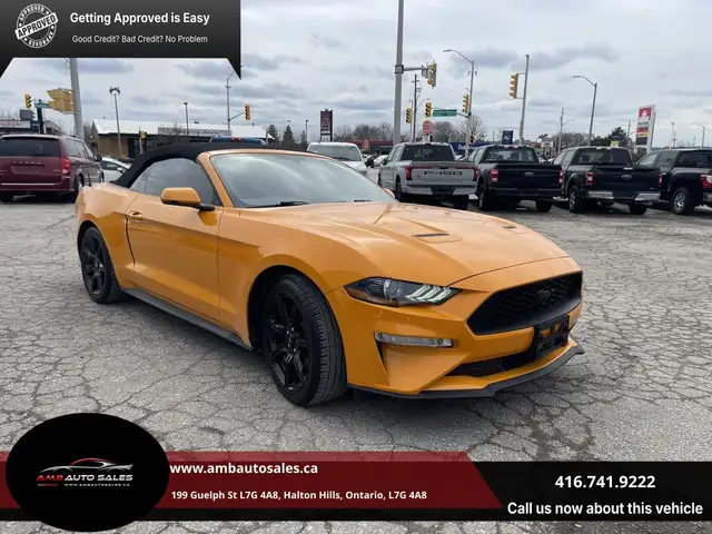 2019 Ford Mustang EcoBoost, Convertible, Camera, Navi, Leather,