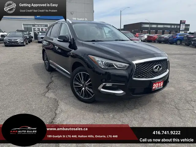 2019 Infiniti QX60 PURE, 7Setas, AWD, Sunroof, Camera, Leather,