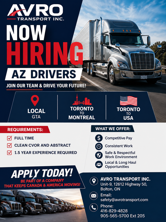 NOW HIRING — AZ DRIVERS