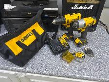 Dewalt 13V Drill/Impact Kit With 2X Batts Charger Bag