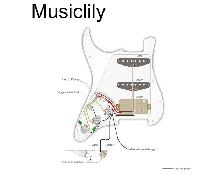 Musiclily 11 Hole SSH Prewired Humbuckers Loaded Pickguard Set - Photo 2