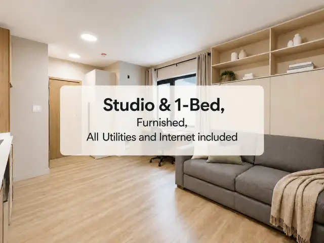 All inclusive studios and 1-bedroom close to Algonquin College