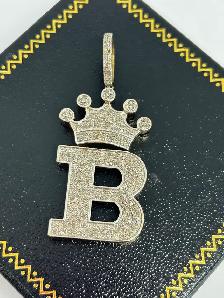 10k Inatial B Crown Pendant - Photo 2