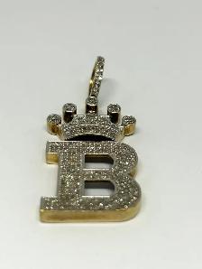 10k Inatial B Crown Pendant - Photo 3