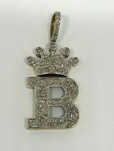 10k Inatial B Crown Pendant - Photo 4