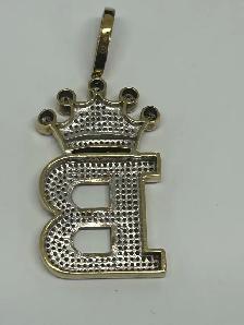 10k Inatial B Crown Pendant - Photo 6