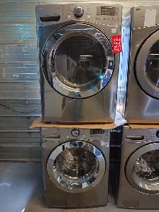 LG '27' Graphite Front Load Washer / Dryer Set on Sale‼️