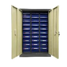 30 Large Drawers Parts Cabinet with Doors and Lock 054559