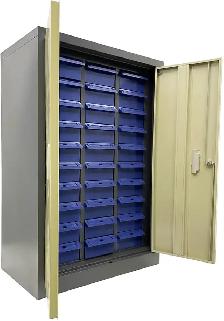 30 Large Drawers Parts Cabinet with Doors and Lock 054559 - Photo 2