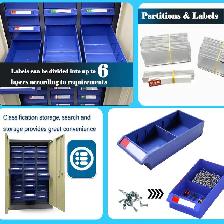 30 Large Drawers Parts Cabinet with Doors and Lock 054559 - Photo 4