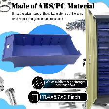 30 Large Drawers Parts Cabinet with Doors and Lock 054559 - Photo 9