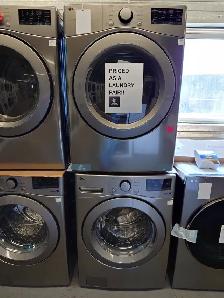 LG '27' Graphite Front Load Washer & Dryer Set on Sale‼️