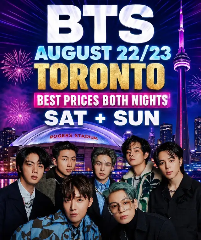 BTS Toronto – August 22/23   Merch for sale