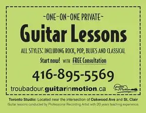 Guitar/bass Lessons- st. clair west and dufferin area
