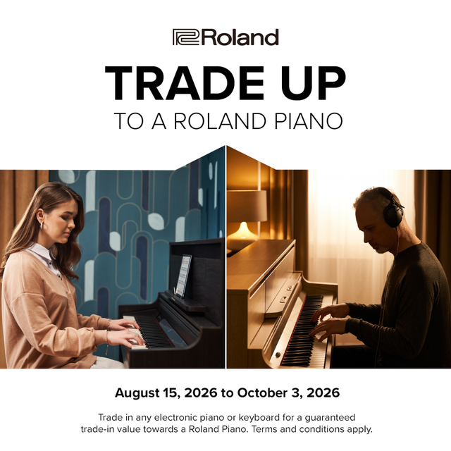 Roland Trade Up Event - Available Soon! Trade in keyboard for $