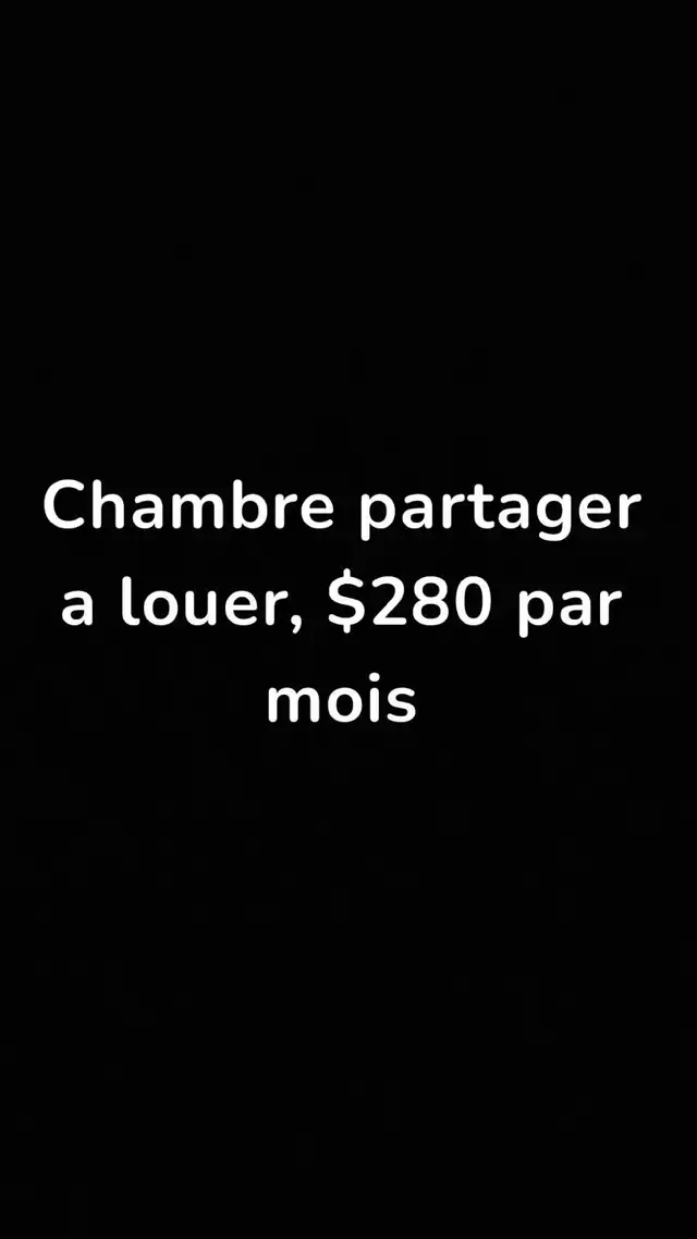 Chambre partager a louer.