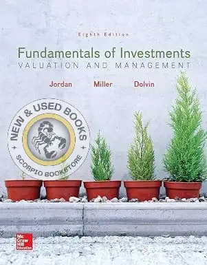 Fundamentals of Investments 8E Jordan 9781260109436