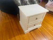 White Bedside Table