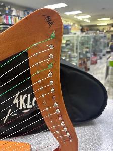 Aklot 15 String Mahogany Harp With Soft Case - Photo 2