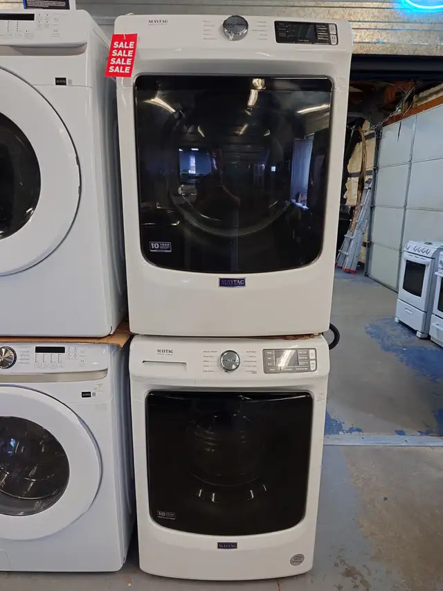 Maytag '27' White Front Load Washer / Dryer Set on Sale‼️