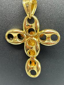 10k 2Tone Puffed Gucci Crusifix - Photo 5