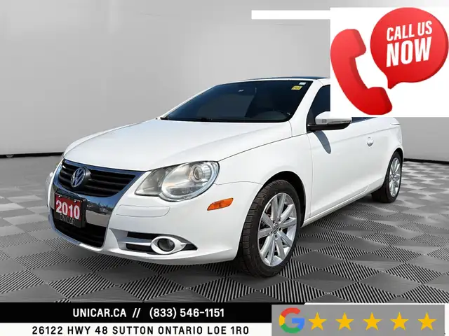 2010 Volkswagen Eos Comfortline Apple CarPlay Backup Cam Leather
