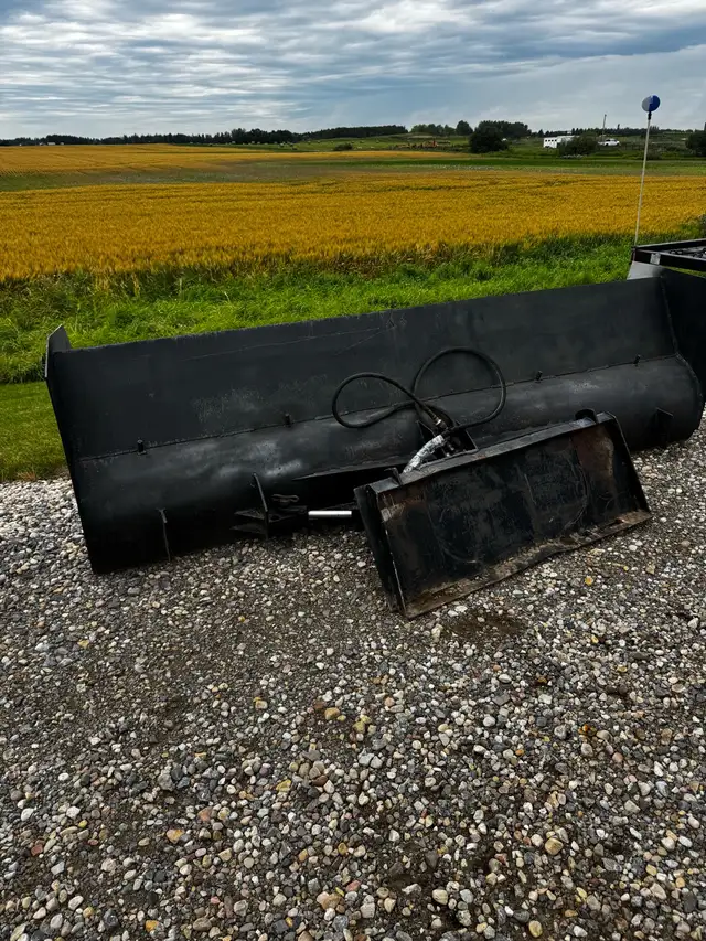 skid steer snow blade