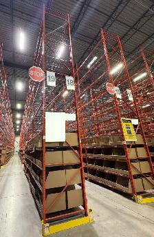 used pallet racking frames 26' tall x 48' deep