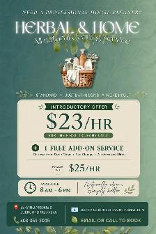 Professional cleaner | Airdrie | $23/hr