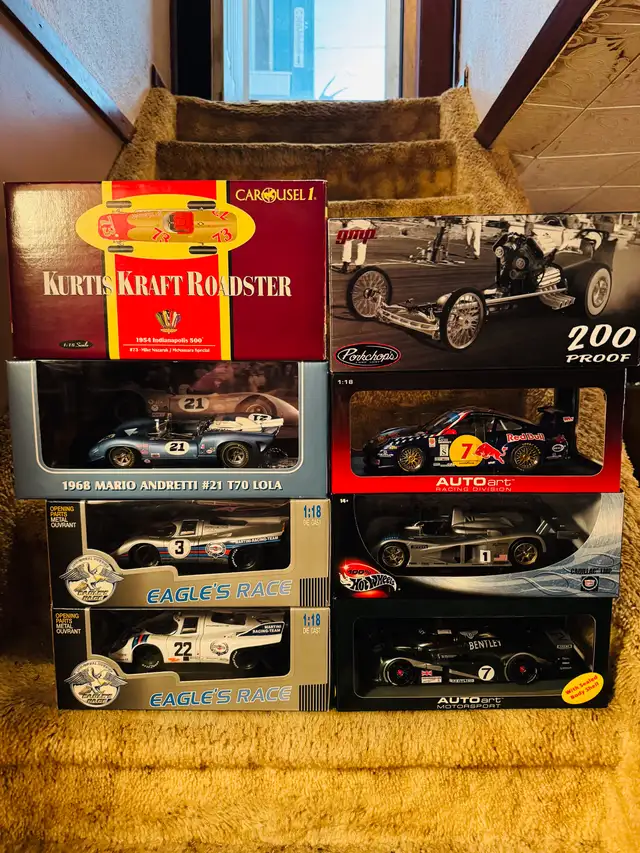 1:18 SCALE DIECAST RACE CARS