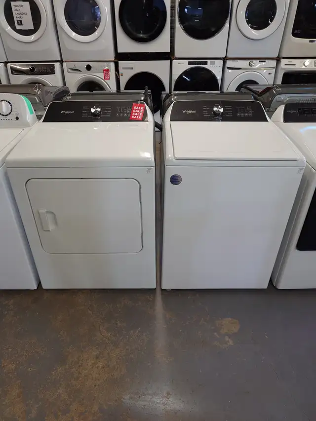 Whirlpool '27' White Top Load Washer / Dryer Set on Sale‼️