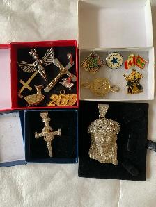 Mixed Lot of Pendants and Pins