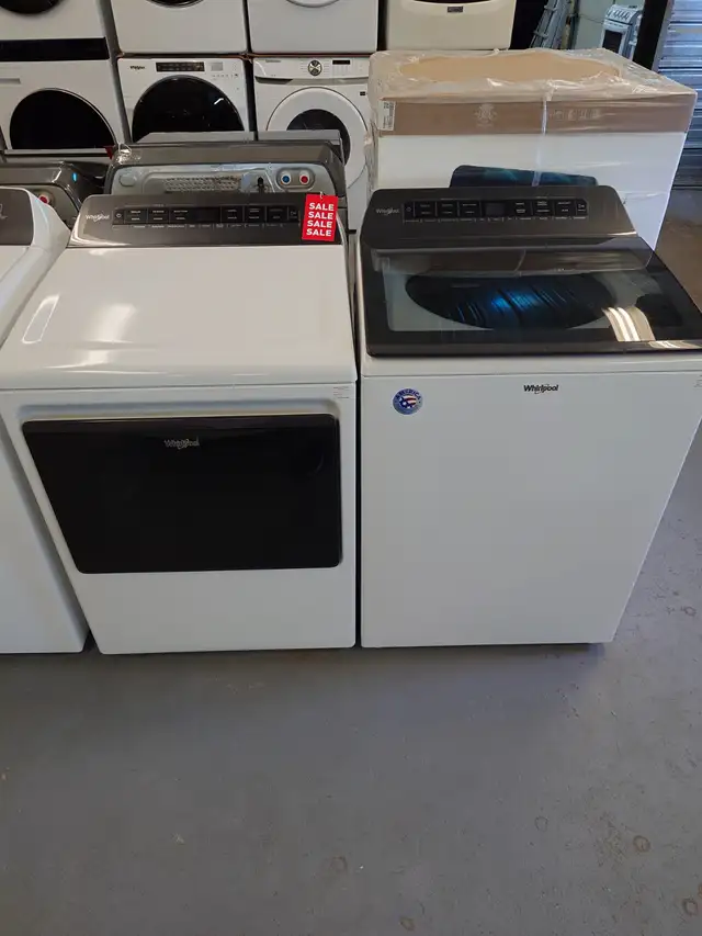 Whirlpool '27' White Top Load Washer / Dryer Set on Sale‼️