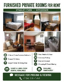 Furnished house for Rent- 3 Beds, 1.5 Baths