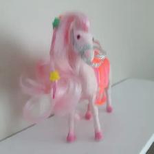BEAU CHEVAL NEUF ROSE UNIQUE SUPER-SOUX DE 6'DE HAUT: $5.00