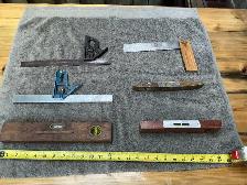 2 Vintage Combination Squares, 1 Wood Handle Square & 3 Levels ! - Photo 7