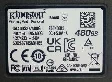 Kingston 480GB, Internal,2.5 inch  SA400S37/480G