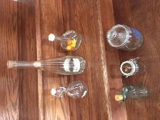 10 CONTENANTS NEUFS EN VERRE COUVERTS $3.00CH OU $5.00 POUR 2 - Photo 2