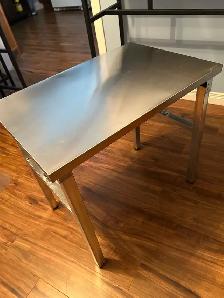NEW Folding Metal Camping Table