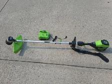 Greenworks 80Volt Sting Trimmer80 volt String Trimmer, 4Ah Batt
