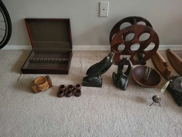 TEAK VARIOUS ITEMS AND EXTRAS