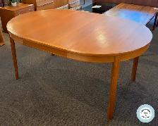 Outstanding Round Teak Table w Two Leaves at Charmaine's - Photo 3