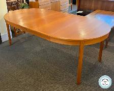 Outstanding Round Teak Table w Two Leaves at Charmaine's - Photo 4