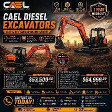 CAEL Diesel Excavators — 6.2T & 8T (Yanmar Engine Series)CAEL m