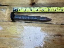 Antique Blacksmith Railroad Spike Made Into an Anvil Hardy Stake