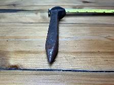 Antique Blacksmith Railroad Spike Made Into an Anvil Hardy Stake - Photo 8