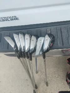 Junior Left Handed Golf Irons and Bag