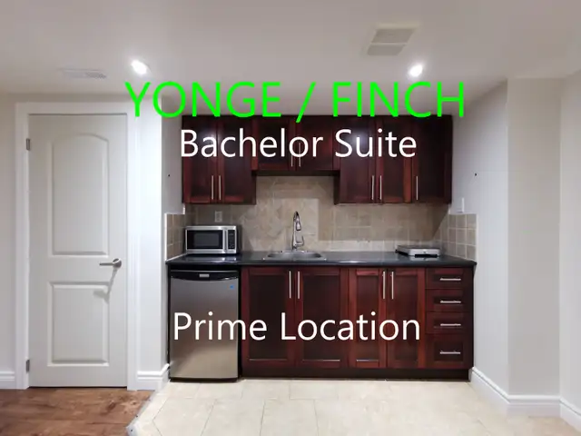 YONGE / FINCH –Prime Location BSMT Bachelor Own Kitchen & Bath