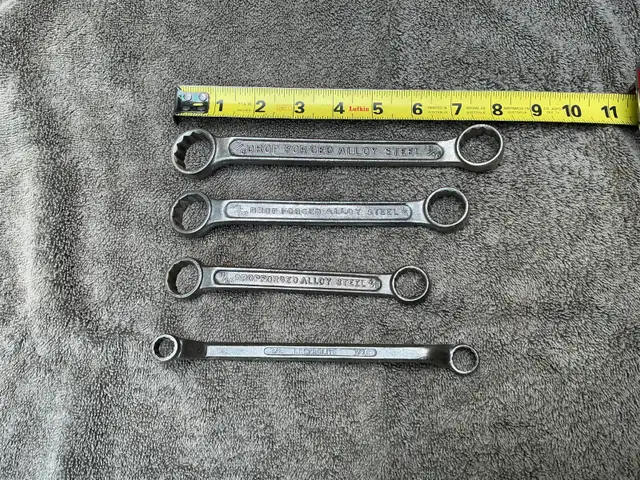 4 Combination Wrenches - Electrolite, Drop Forged Alloy Steel !
