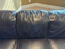 Faux Leather Couch & Love Seat